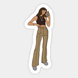 Fashion girl Sticker